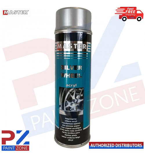 MASTER ACRYL SPRAY SILVER WHEEL 500ML